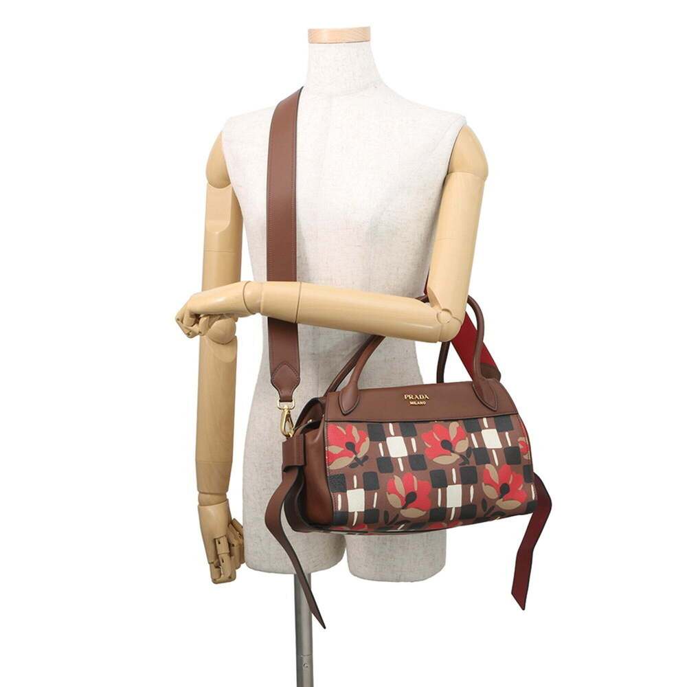PRADA Brown Leather Shoulder Bag - Picture 5 of 16